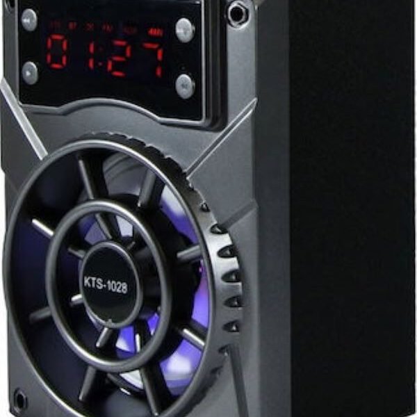 KTS 1028 Ηχείο Bluetooth με Ραδιόφωνο και Διάρκεια Μπαταρίας έως 3 ώρες Μαύρο 23795935