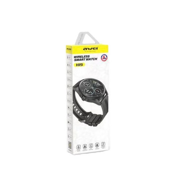 Awei H19 Smartwatch με Παλμογράφο (Μαύρο) 45621979