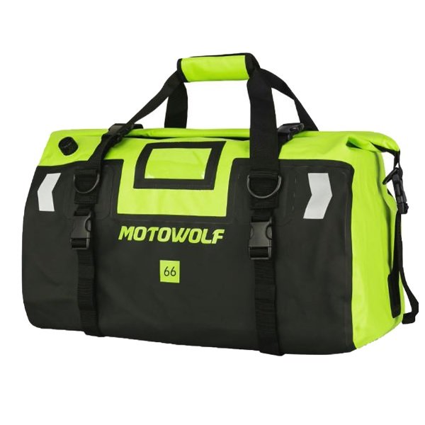 Motowolf Σάκος Ουράς Μοτοσυκλέτας 66lt σε Μαύρο/Λαχανί  Χρώμα XF0717BG 55047320