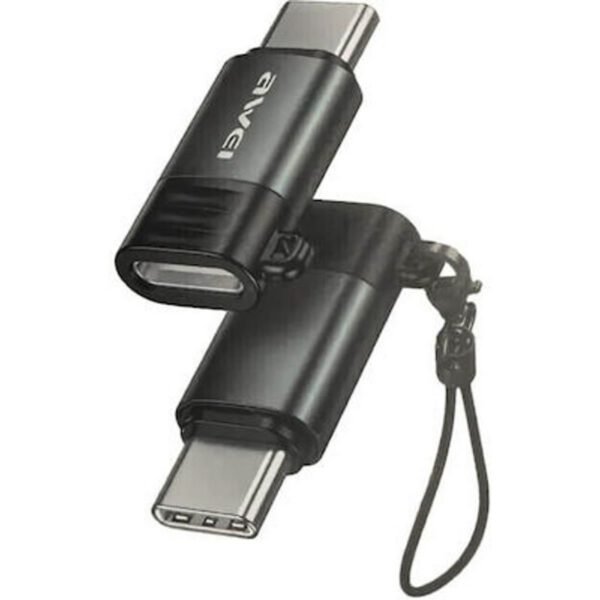 Awei A12 Μετατροπέας Lightning female σε USB-C male 1τμχ