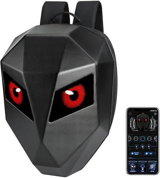 CDT Σακίδιο Αναβάτη για Laptop Smart Backpack LED 40L T7 Μαύρο