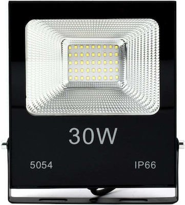 Προβολέας Flood Light LED SMD 30W AC85 – 265V IP66 Λευκού Φωτισμού LYLU LY-30W – Μαύρο