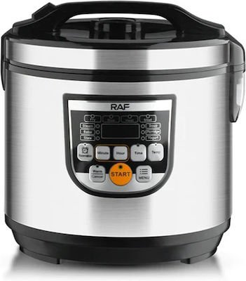 Ηλεκτρικός Πολυμάγειρας Rice Cooker 5L 700W με Αντικολλητικό Μπολ και 12 Προγράμματα RAF R.178 - Rice Cooker 89060