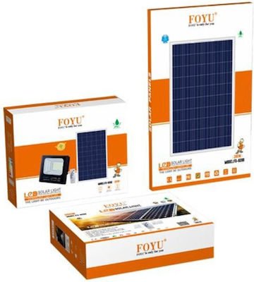 Ηλιακός Προβολέας Αδιάβροχος 60W με Φωτοβολταϊκό Πάνελ, Τηλεκοντρόλ και Χρονοδιακόπτη FOYU FO-8860 - Foyu