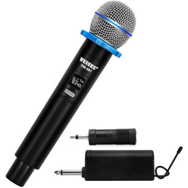 Σύστημα Karaoke με Ασύρματo Μικρόφωνo DM-581 σε Μαύρο Χρώμα