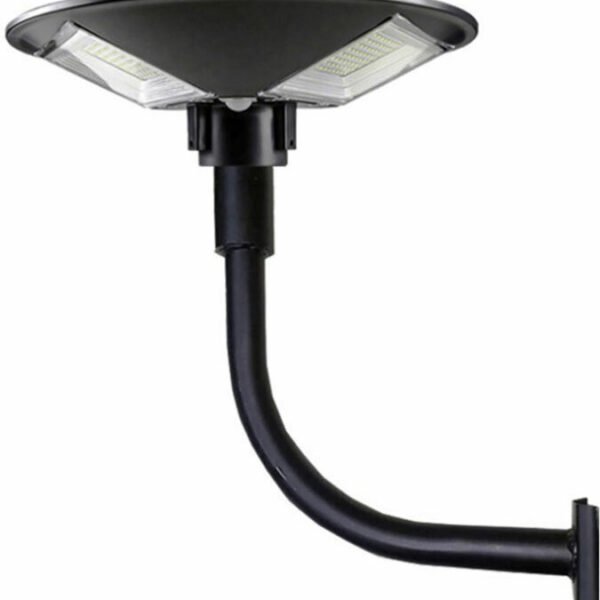 Κυκλικός Ηλιακός Προβολέας 240LED 5730SMD 200W Κολώνας/Στύλου με Ανίχν. Κίνησης & Τηλεχειρισμό ΟΕΜ – Μαύρο