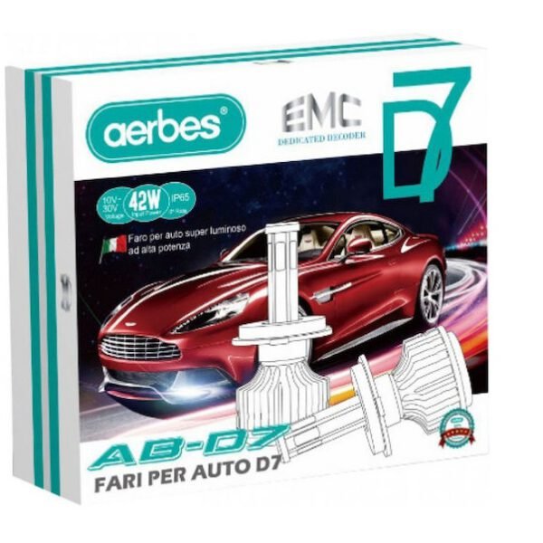 Λάμπες H4 Canbus LED 6000K Ψυχρό Λευκό 42W 2τμχ AB-D7