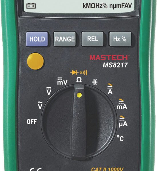 Mastech MS8217 Ψηφιακό Πολύμετρο Autorange με Μέτρηση Θερμοκρασίας & Συχνότητας 185x87x53mm