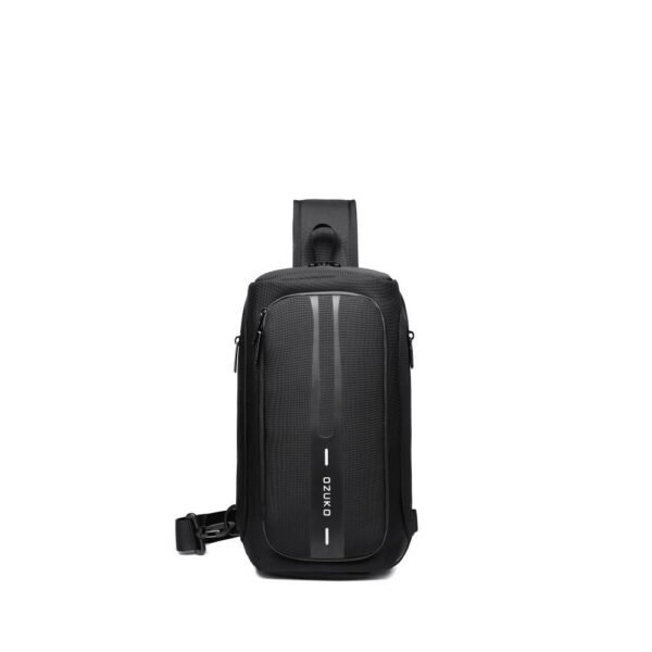 Ozuko 9315  Ανδρική Τσάντα Στήθους σε Μαύρο χρώμα