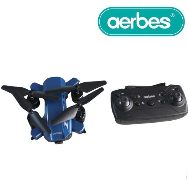 Drone με δομή 4 αξόνων και τηλεχειριστήριο μπλε AB-F712 AERBES