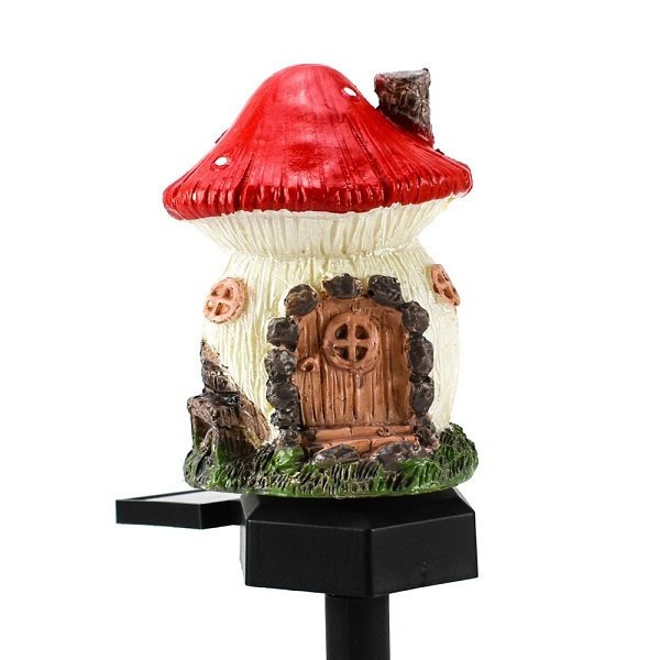 Ηλιακό Φωτιστικό Δαπέδου Θερμό Λευκό με Φωτοκύτταρο