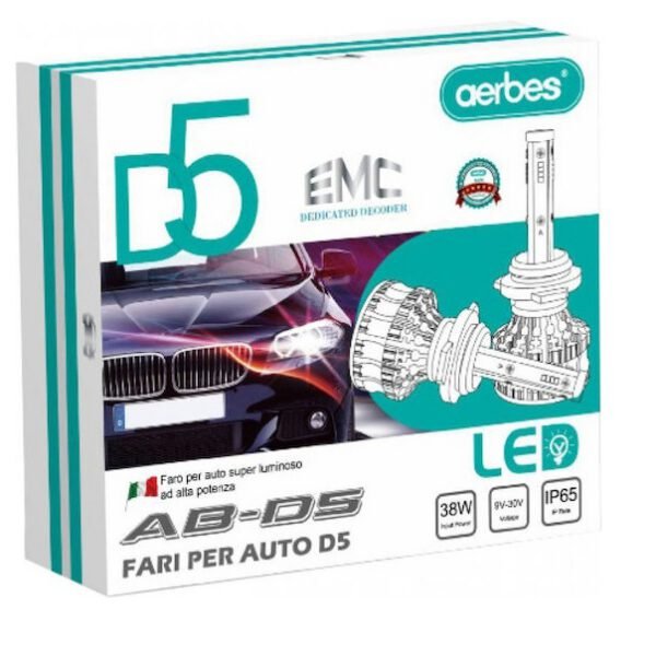Λάμπες Αυτοκινήτου Aerbes D5 H7 4200Lm LED 6000K Ψυχρό Λευκό 38W 2τμχ