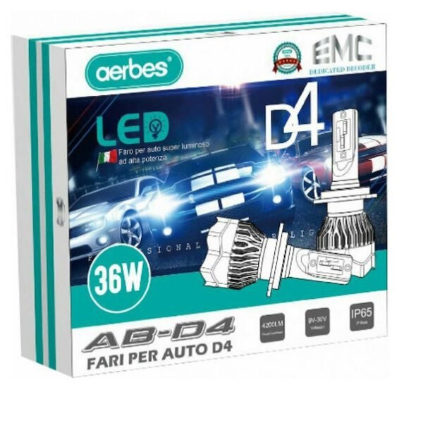Λάμπες Αυτοκινήτου D4 SMD H4 4200lm LED 6000K Ψυχρό Λευκό 9-30V 36W 2τμχ