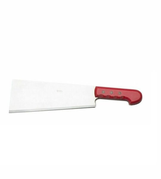 Icel ICEL μπαλτάς (μισοτσάτηρο) Ανοξείδωτο 27cm Κόκκινη Λαβή Icel (394.4116.27)
