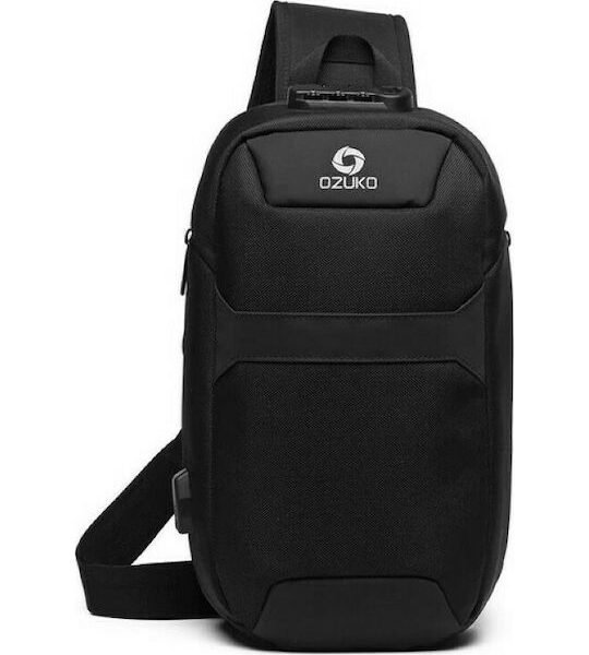 Ozuko  9270 Ανδρική Τσάντα Στήθους σε Μαύρο χρώμα
