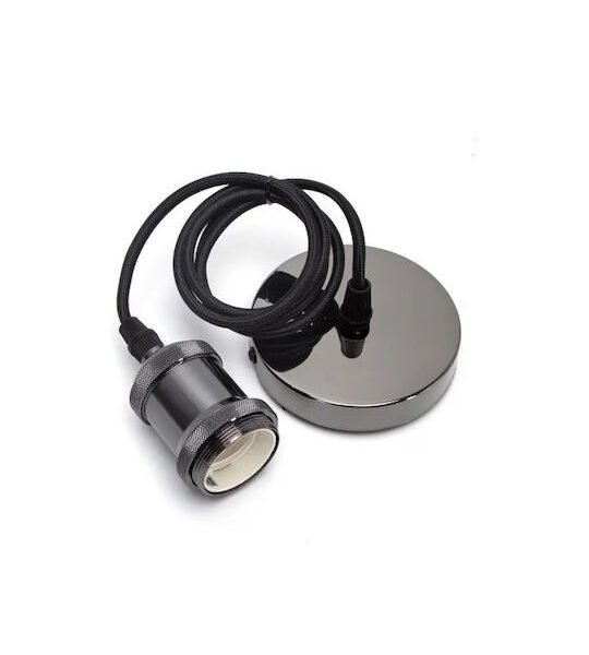 fixedratio_20230918085339_aigostar_kremasto_fotistiko_anartisi_gia_1_lamptira_e27_mayro_99678 Aigostar 99678 Μοντέρνο Κρεμαστό Φωτιστικό Ανάρτηση με Ντουί E27 σε Μαύρο Χρώμα - Aigostar
