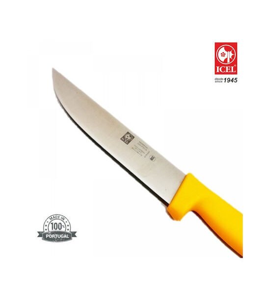 Icel Μαχαίρι Σφαγής – Γδαρσίματος 22cm Κίτρινη Λαβή Poly Icel (243.3100.22)