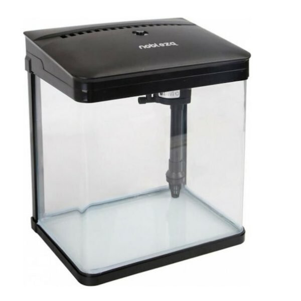 xlarge_20210420110920_nobleza_fishtank_29990_7lt_mayro Nobleza Ενυδρείο Ψαριών Χωρητικότητας 7lt με Φωτισμό και Φίλτρο 16x23εκ. Μαύρο 29990