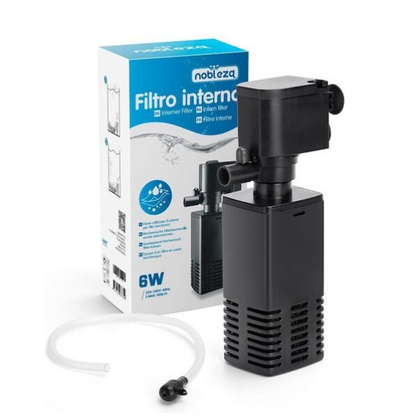 Εσωτερικό Φίλτρο Ενυδρείου με Απόδοση 500lt/h και Ισχύ 6W Nobleza 217086 - Nobleza