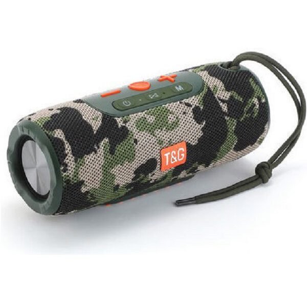T&G TG341 Ηχείο Bluetooth 10W με Ραδιόφωνο και Διάρκεια Μπαταρίας έως 3 ώρες Camouflage