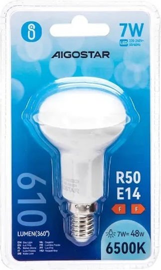 Aigostar 87672 Ντουί Λάμπα LED για Ντουί E14 και Σχήμα R50 Ψυχρό Λευκό 610lm - Aigostar