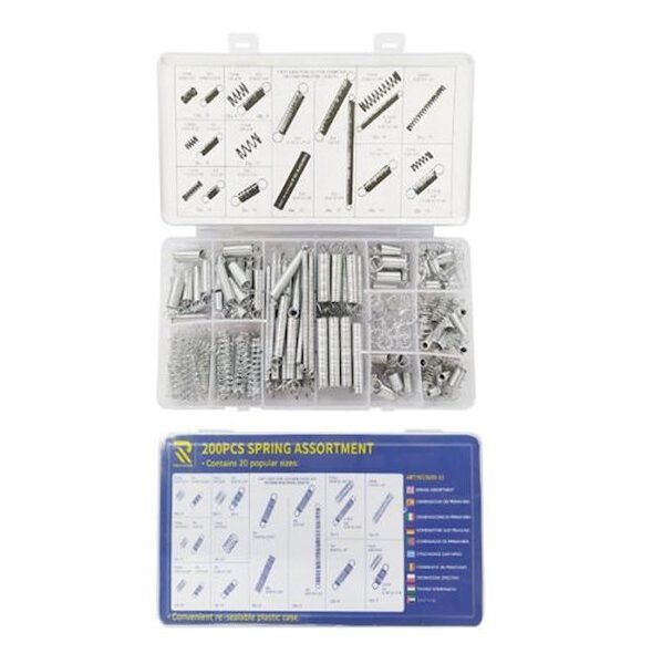 Σετ ελατήρια σε 20 διαφορετικά μεγέθη 200 τεμαχίων w13120-12-1