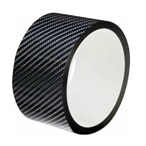 Αυτοκόλλητο Προστατευτικό Αυτοκινήτου Carbon 7 x 7cm σε Μαύρο Χρώμα KLN-050775
