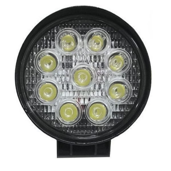 Aerbes AB-Q632 Στρογγυλός Προβολέας Αυτοκινήτου LED 27W με Λευκό Φωτισμό 1τμχ