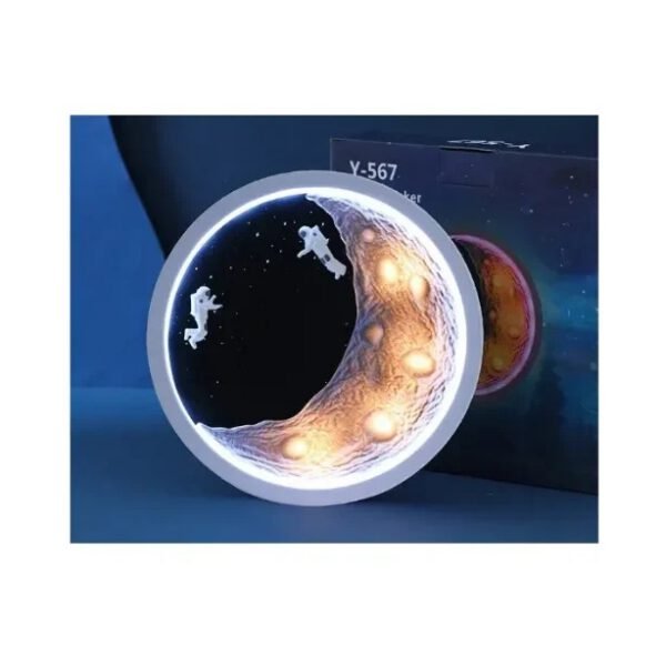 Επιτραπέζιο ηχείο Bluetooth subwoofer HD με κάρτα σύνδεσης ραδιοφώνου Astronaut Moon – Λευκό