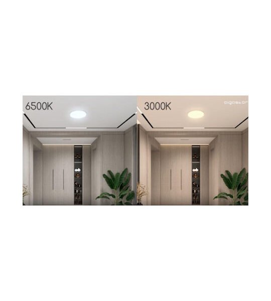 Aigostar Πλαφονιέρα Οροφής με Ενσωματωμένο LED σε Λευκό χρώμα 105395