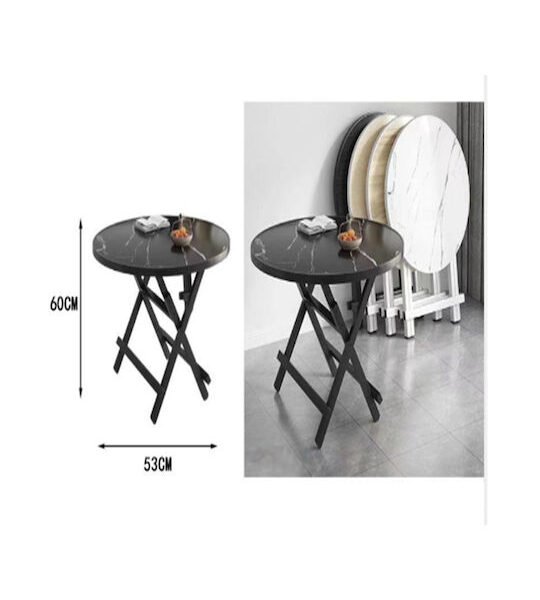 ΠΤΥΣΣΩΜΕΝΟ ΤΡΑΠΕΖΙ ΜΑΥΡΟ 60*53CM SDS-27143-TS SZ