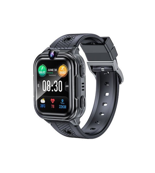 Awei Παιδικό Smartwatch με GPS και Καουτσούκ/Πλαστικό Λουράκι Μαύρο H30BLACK