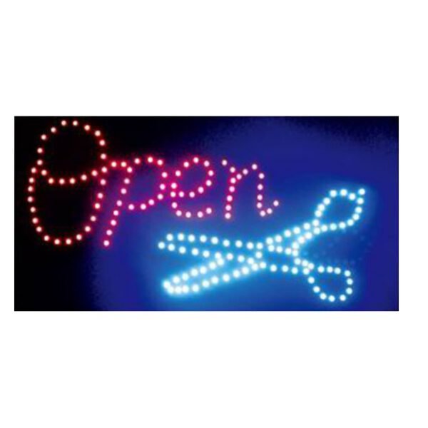 Open Πινακίδα LED με Κίνηση Μονής Όψης SDS-8813 25x48cm Κόκκινο / Λευκό / Πράσινο - OEM