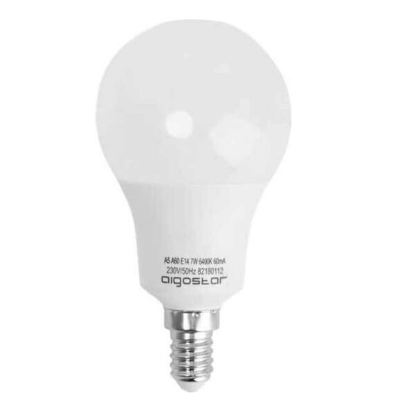 Aigostar Ντουί Σχήμα Θερμό Λάμπα LED για Ντουί E14 και Σχήμα A60 Θερμό Λευκό 560lm 75504