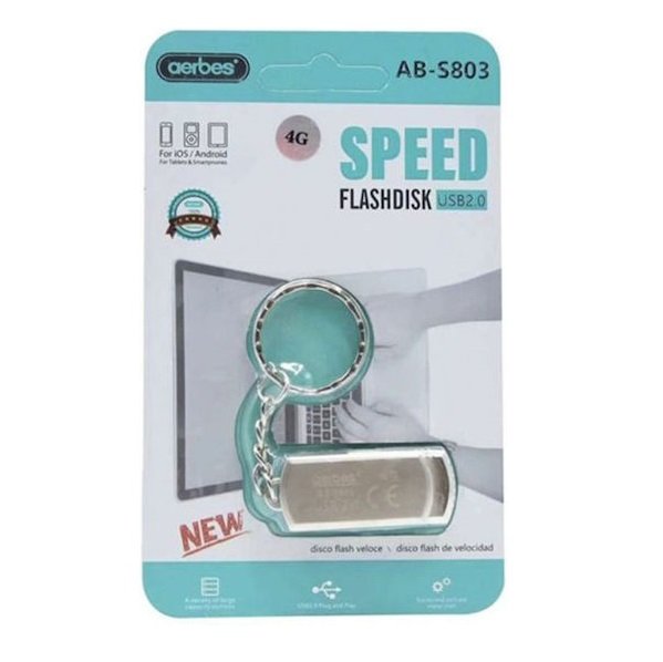 Aerbes AB-S803 8GB USB 2.0 Stick Ασημί