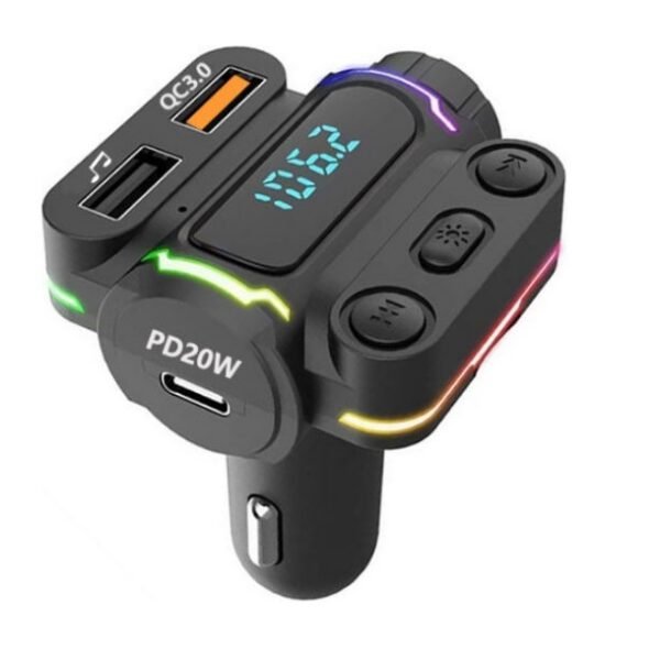 FM Transmitter Αυτοκινήτου με Bluetooth / USB / Type-C AB-CZ04