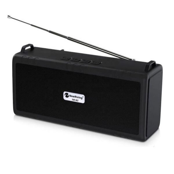 NewRixing NR-B2 Ασύρματο φορητό ηχείο Bluetooth με κεραία 5W Black - NewRixing