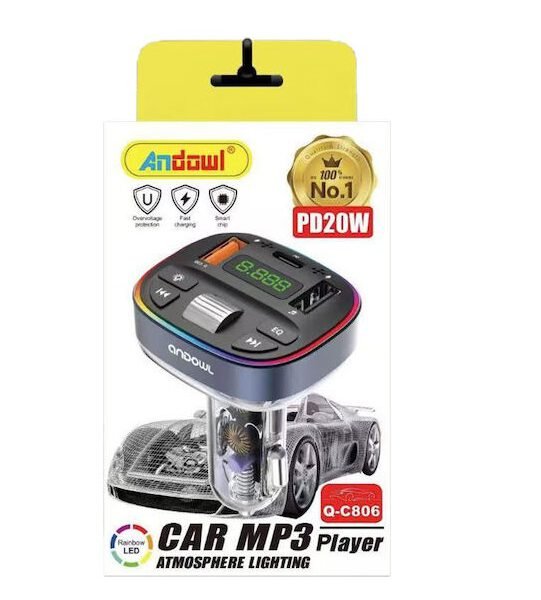 Andowl MP3 Player Αυτοκινήτου με PD20W Q-C806