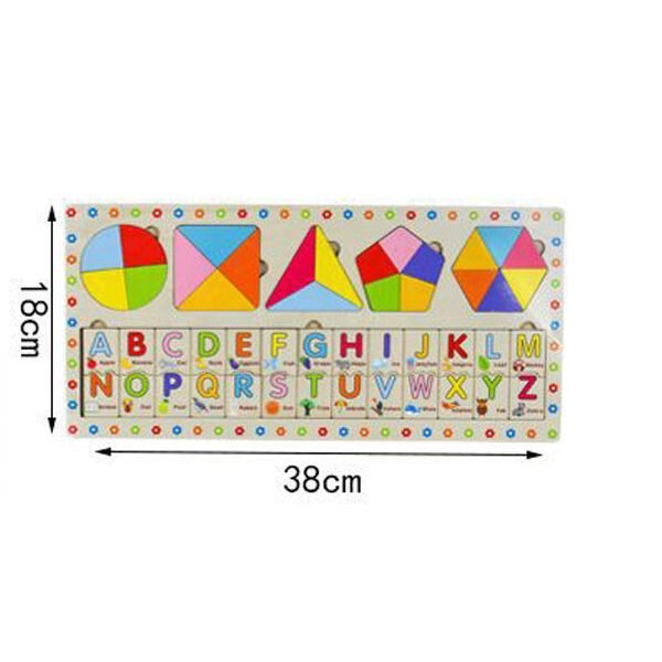 Ξύλινο Παιδικό Puzzle Σφηνώματα για 2+ Ετών 100S061