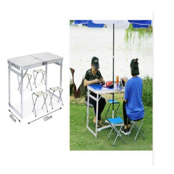 ΤΡΑΠΕΖΑ ΚΑΜΠΙΝΓΚ 60*120CM +4 ΚΑΡΕΚΛΑ SDS-21346-TS SZ