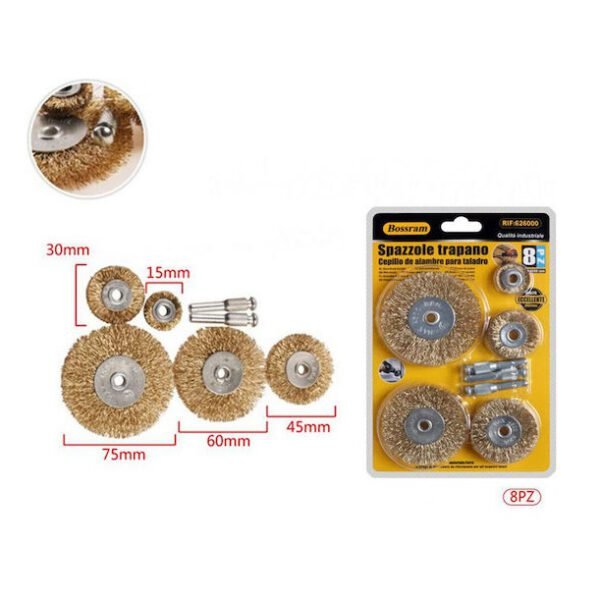 xlarge_20250312163412_set_syrmatovourtses_drapano_bossram_626000_8tmch Σετ Συρματόβουρτσες για Δράπανο Bossram 626000 8τμχ