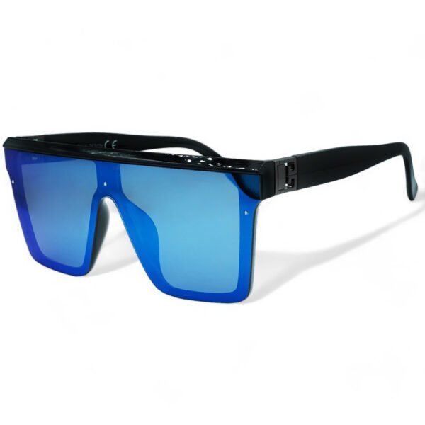 2101 OPTOSQUAD Ανδρικά Γυαλιά Ηλίου UV400 Τετράγωνο με Μπλε Ιριδίζον Σκελετό και Μαύρο Φακό 2101