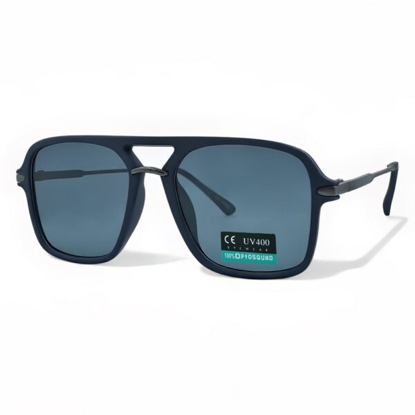 OPTOSQUAD Ανδρικά Γυαλιά Ηλίου UV400 Τετράγωνο με Σκούρο Μπλε  Σκελετό και Μαύρο Φακό 23103