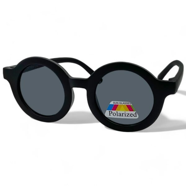 OPTOSQUAD Παιδικά Γυαλιά Ηλίου Polarized Στρογγυλό με Μαύρο Κοκκάλινο Σκελετό και Μαύρο Φακό 60110656