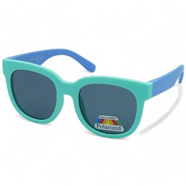 OPTOSQUAD Παιδικά Γυαλιά Ηλίου Polarized Οβάλ με Πετρόλ Κοκκάλινο Σκελετό και Μαύρο Φακό 6015056