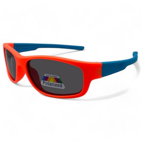 OPTOSQUAD Παιδικά Γυαλιά Ηλίου Polarized Μακρόστενο με Πορτοκαλί Κοκκάλινο Σκελετό και Μαύρο Φακό 6019321