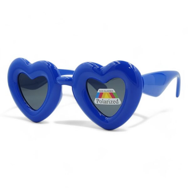 OPTOSQUAD Παιδικά Γυαλιά Ηλίου Polarized Καρδιά με Μπλε  Σκελετό και Μαύρο Φακό 7-1422