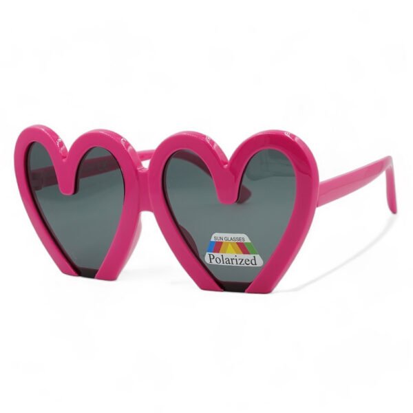 8-1553-1 OPTOSQUAD Παιδικά Γυαλιά Ηλίου Polarized Καρδιά με Φούξια Σκελετό και Μαύρο Φακό 8-1553