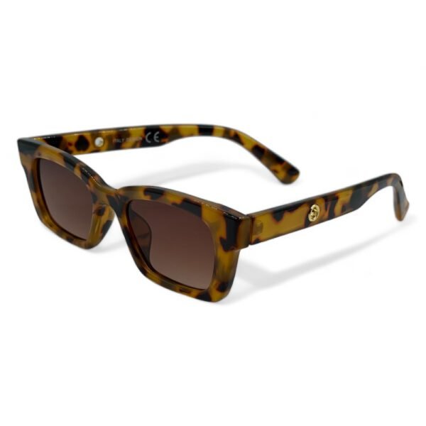 C6193 OPTOSQUAD Unisex Γυαλιά Ηλίου UV400 Μακρόστενο με Καφέ Ταρταρούγα Σκελετό και Καφέ Φακό C6193