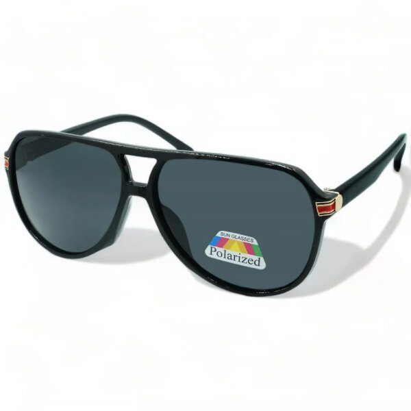 OPTOSQUAD Unisex Γυαλιά Ηλίου Polarized Οβάλ με Μαύρο Κοκκάλινο Σκελετό και Μαύρο Φακό PK8256160072